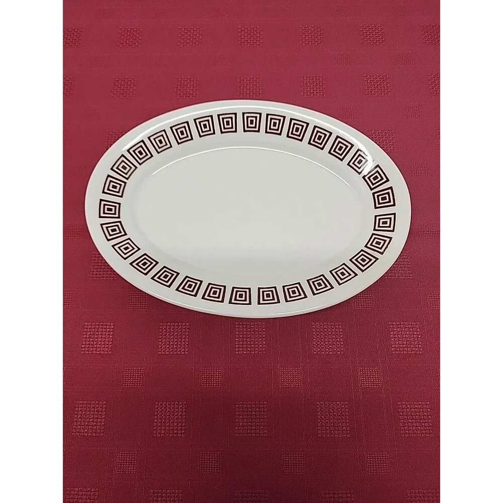 Homer Laughlin Best China Restaurant Ware Greek Key Pattern 9.5